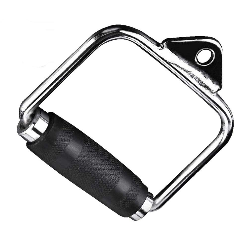Single D Handle Cable Machine Attachment for Lat Pull Down and Row Exercises