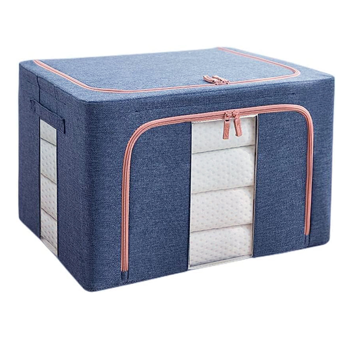 100L Cloth Storage Box Closet Organizer Storage Bags Clothes Storage Bags Wardrobe Organizer Idea Gr
