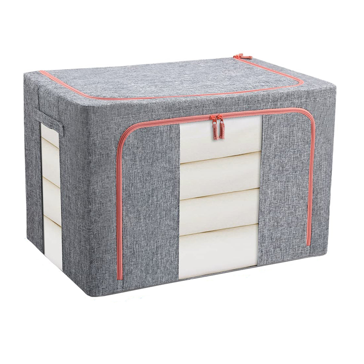 100L Cloth Storage Box Closet Organizer Storage Bags Clothes Storage Bags Wardrobe Organizer Idea Gr