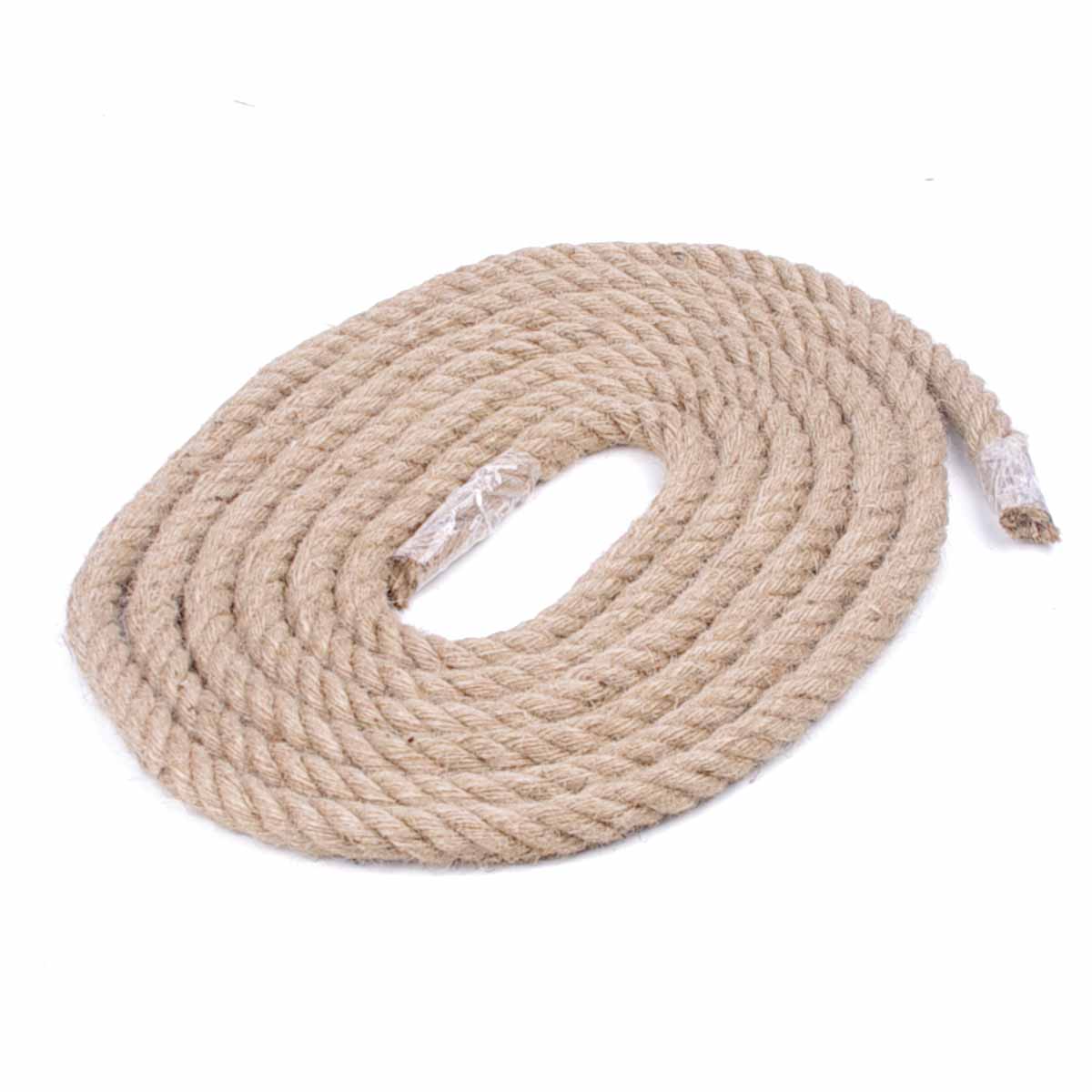 5m Sisal 20mm Rope Natural Twine Cord Thick Jute Hemp Manila Crafting Home Decor