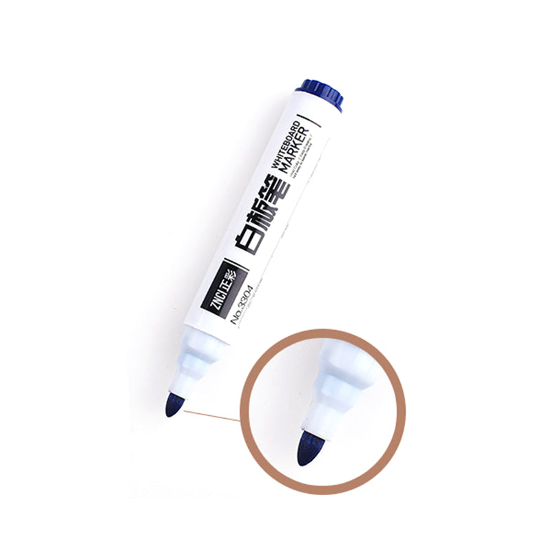 10Pack White Board Markers Erase Marker Bullet Tip Black Ink
