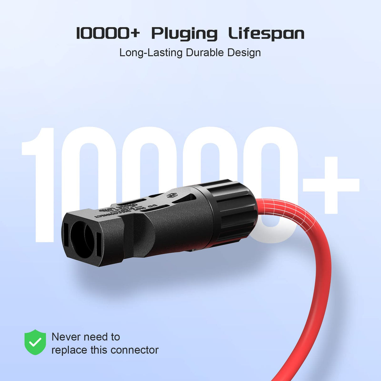 High-Performance Solar Y Branch Parallel Connector Cables - 1 Pair for Enhanced Panel Connectivity