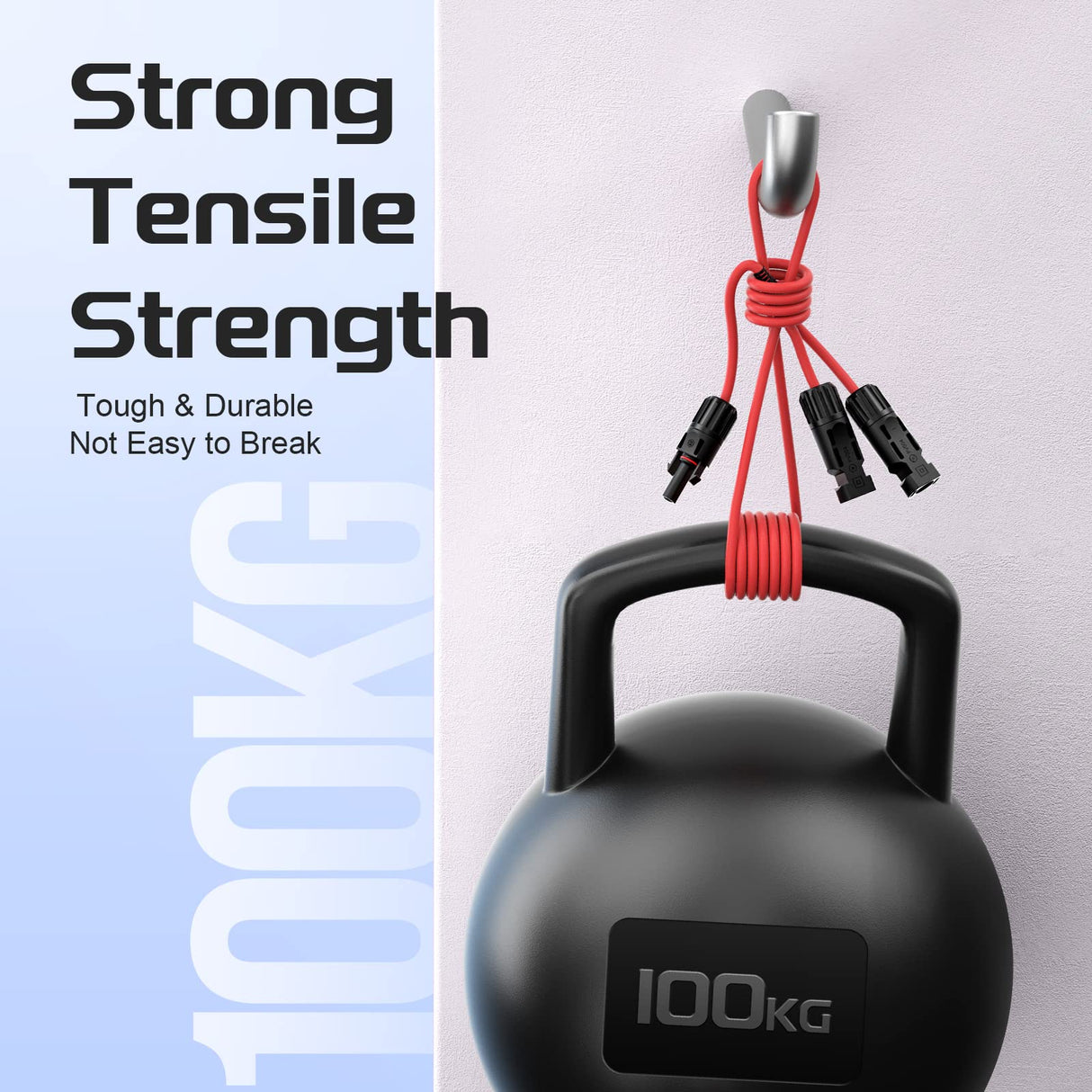 High-Performance Solar Y Branch Parallel Connector Cables - 1 Pair for Enhanced Panel Connectivity