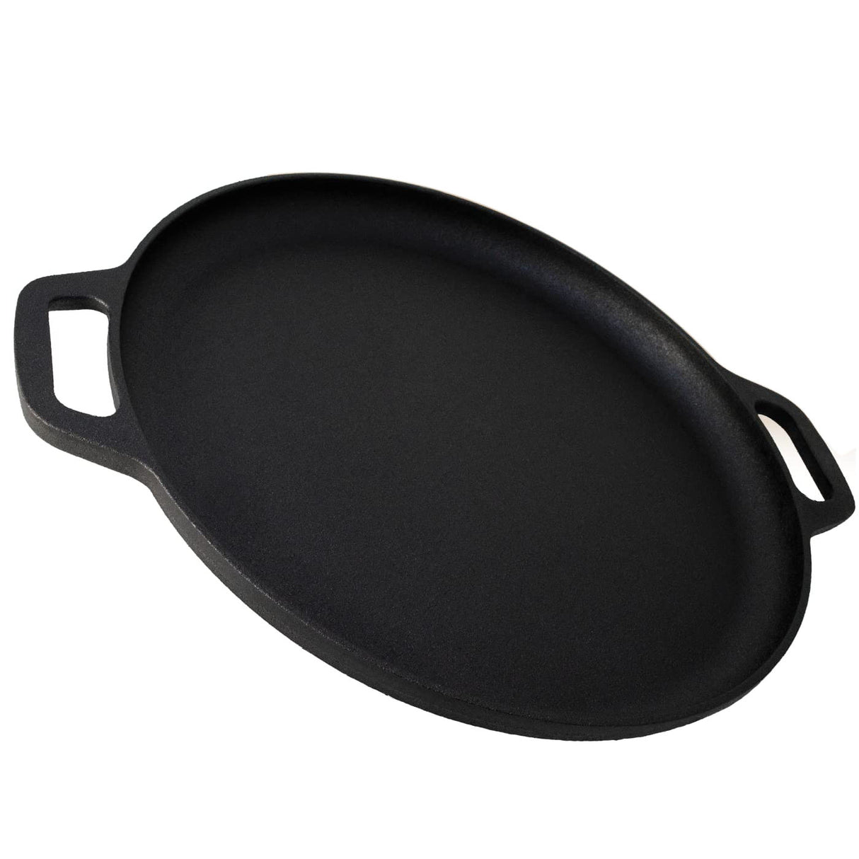 13.5 35cm Pre-Seasoned Cast Iron Pizza Baking Pan Cooking Griddle Stove Oven Grill Campfire