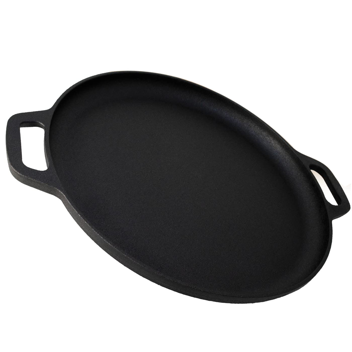 13.5 35cm Pre-Seasoned Cast Iron Pizza Baking Pan Cooking Griddle Stove Oven Grill Campfire
