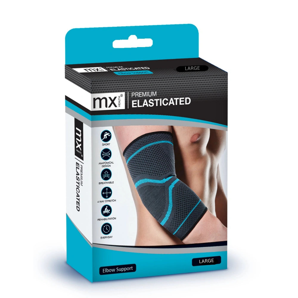 MX Health Premium Elasticated Elbow Support - Large