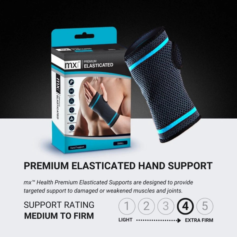 MX Health Premium Elasticated Hand Support - Small