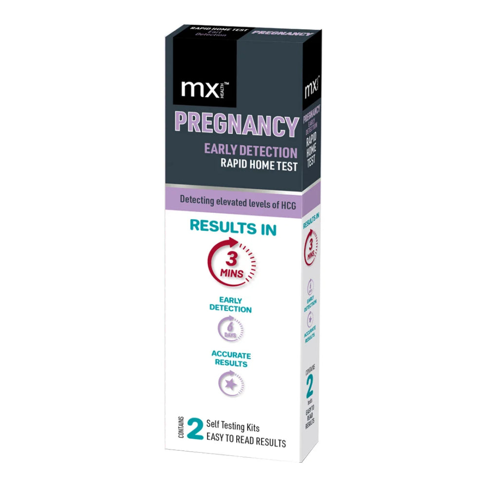 MX Health Pregnancy Midstream Test – 2 Tests