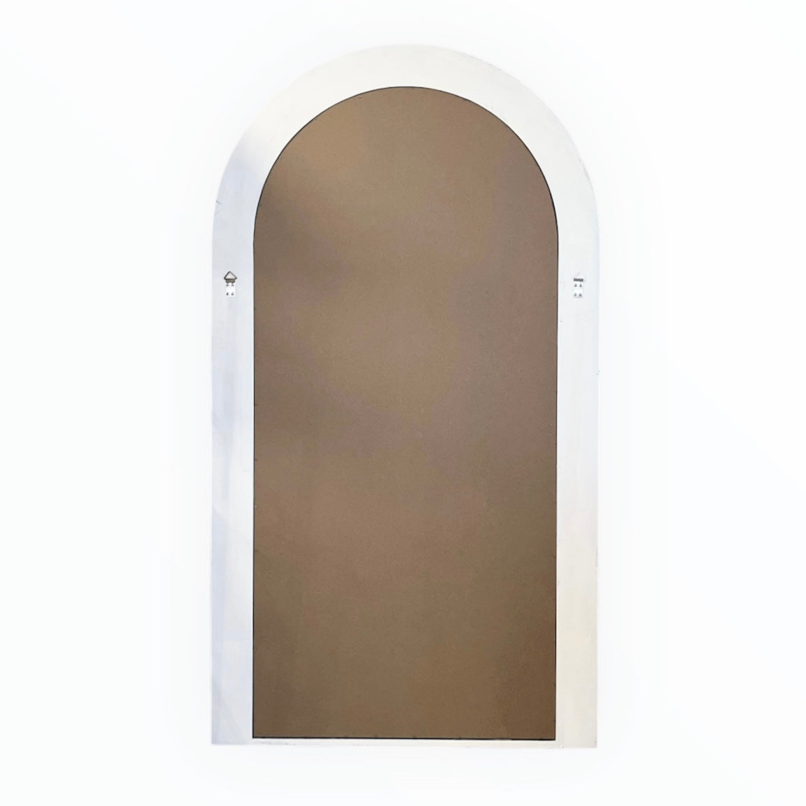 Interior Ave - Sierra Arched Mirror ??Beach White | Sculptural Full-Length Mirror