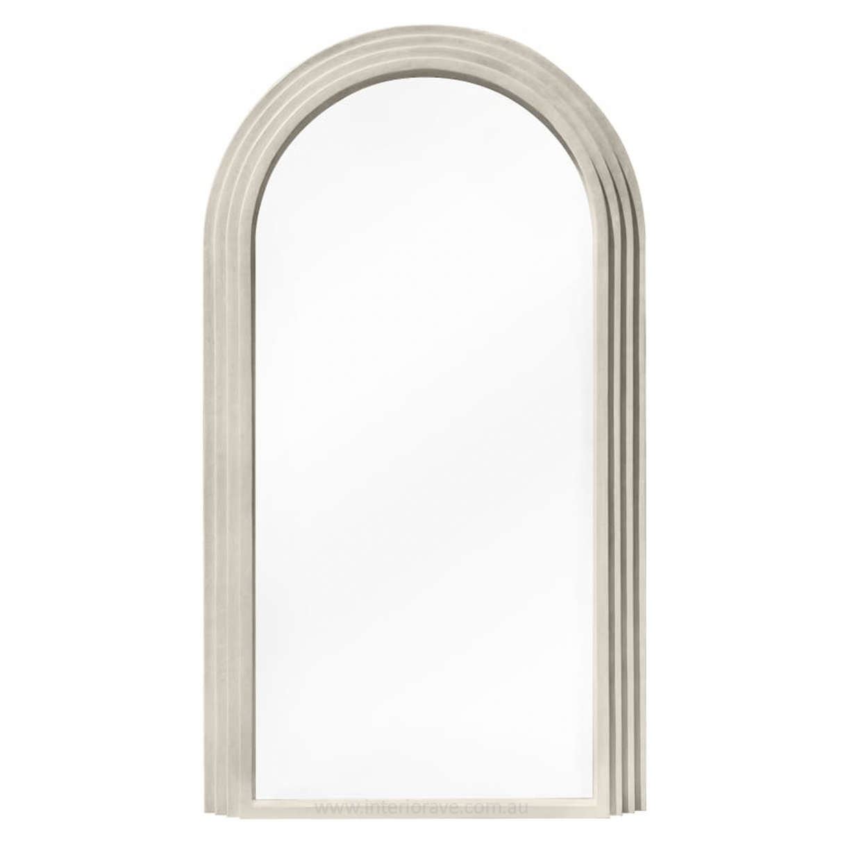 Interior Ave - Sierra Arched Step Mirror ??Signature Sculptural Concrete Statement Piece