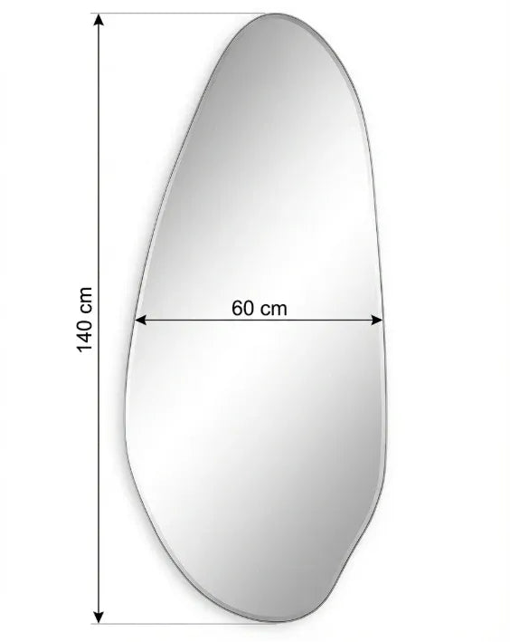 Interior Ave - Jewel Irregular LED Wall Mirror – Backlit Statement Mirror
