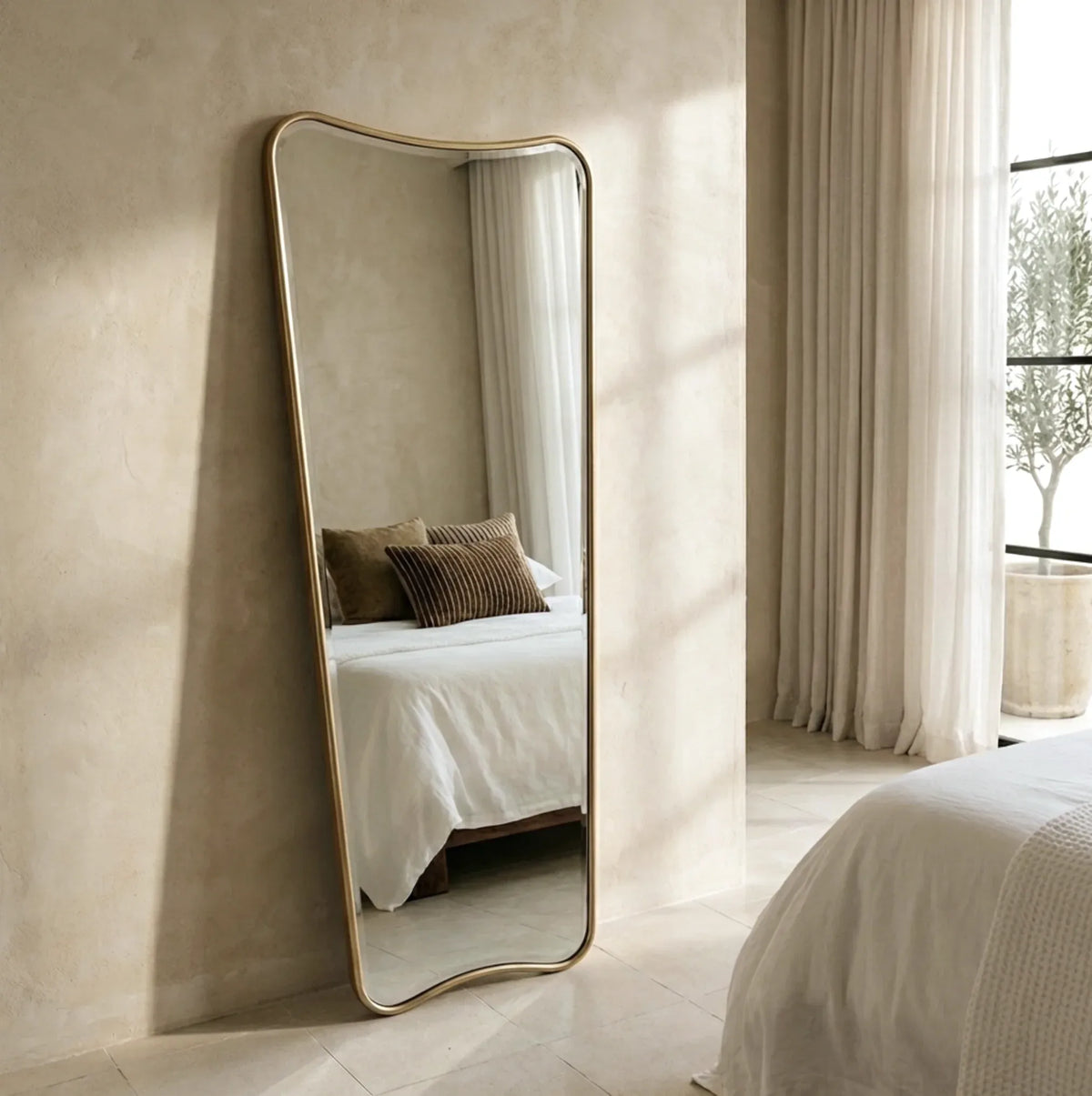 Interior Ave - Pierre Full Length Gold Frame Wall Mirror — Classic Statement