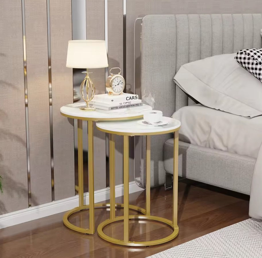 Interior Ave - Diva Gold Nested Side Table Set