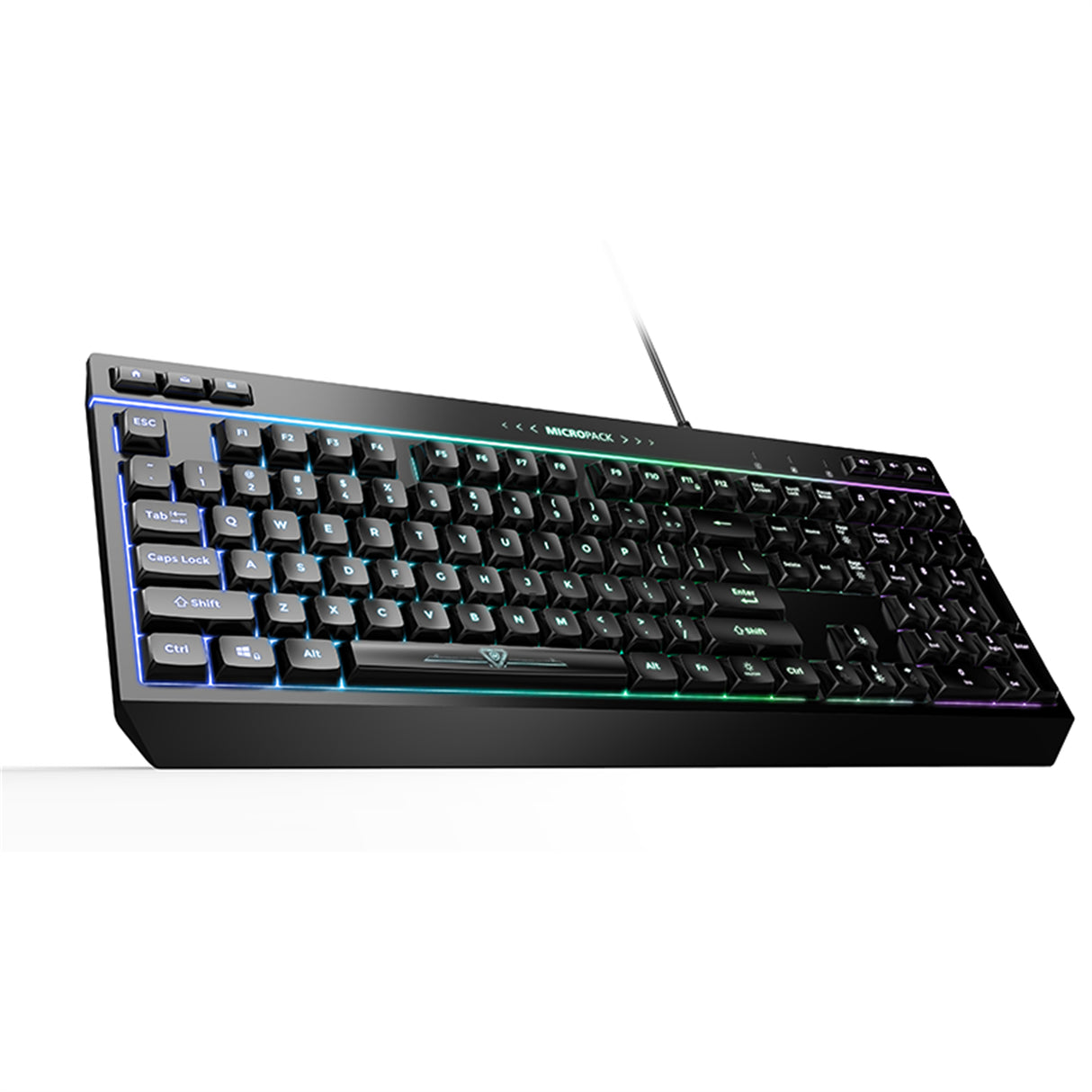 Illuminated RGB Gaming Keyboard with 8 Light Modes and 19 Anti-Ghosting Keys
