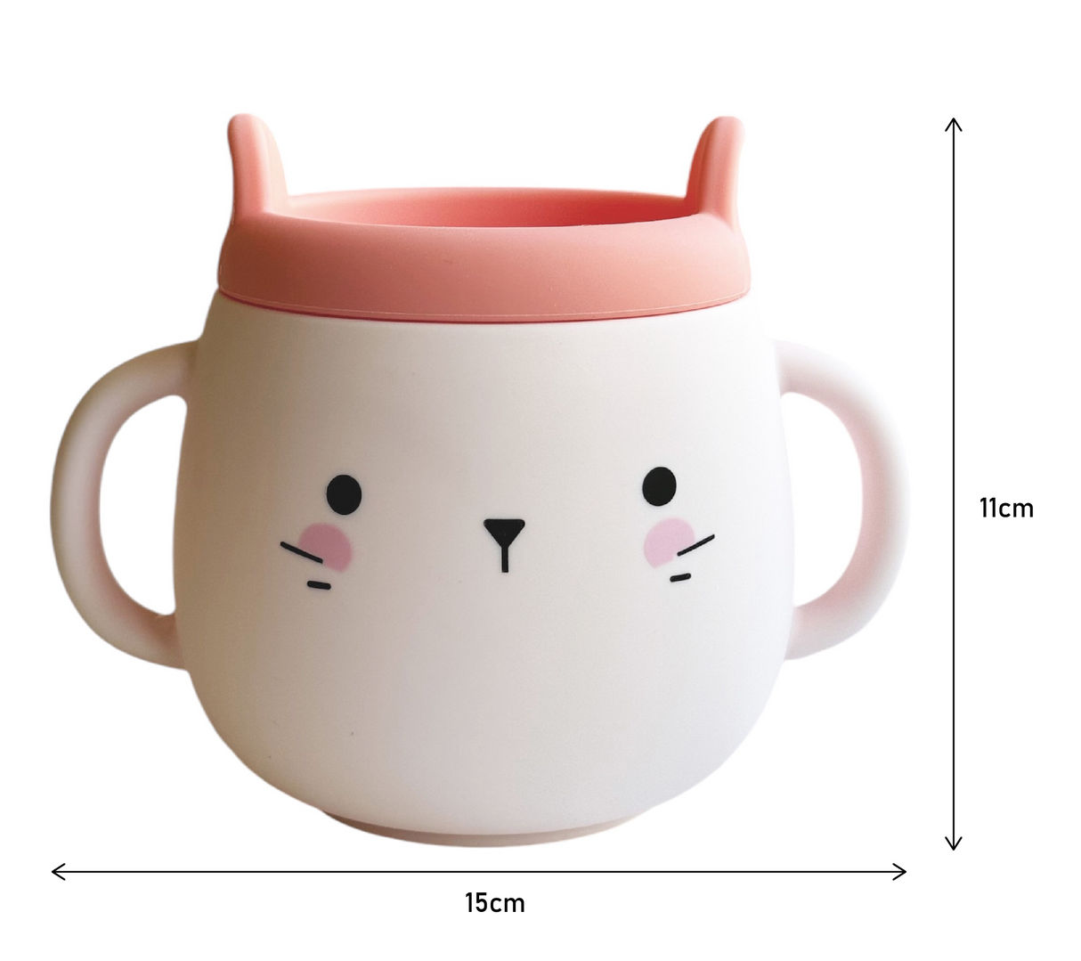 Whisker Wonderland Innovative Hydroponic Cat Grass Growing Mug - Pink | Soil-Free, Digestion & Hairball Aid, Eco-Friendly Silicone, Reusable