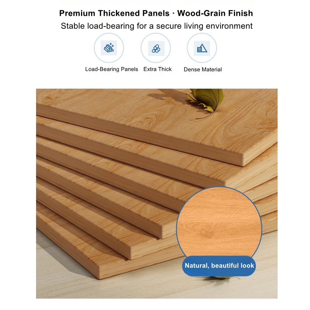 2x Bedside table set with drawers, slim tall cabinet, multifunctional design