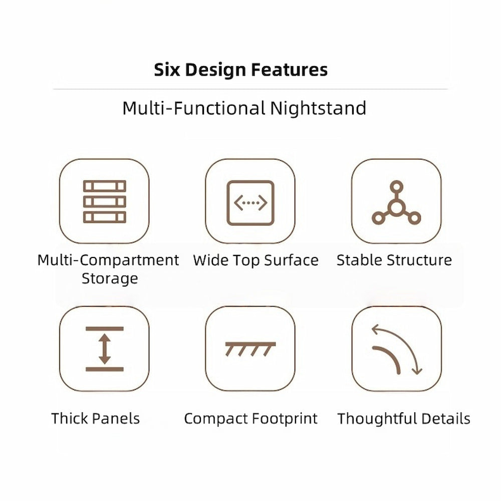 2x bedside table set wooden drawers lockable storage bedroom furniture