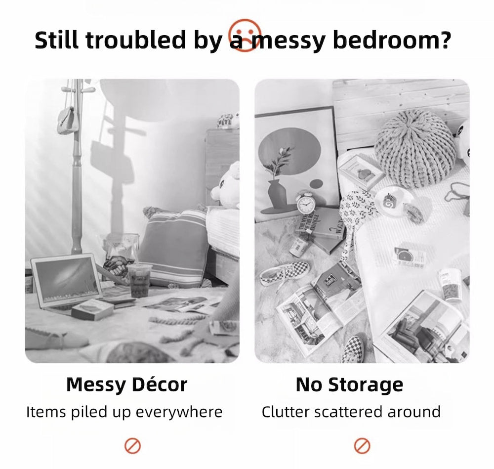 2x Bedside table set modern design wooden legs white drawers furniture