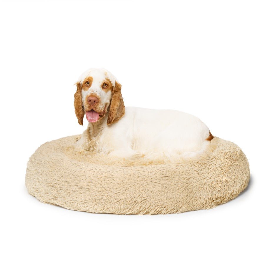 Fur King Nap Time Calming Dog Bed - Medium - Brindle