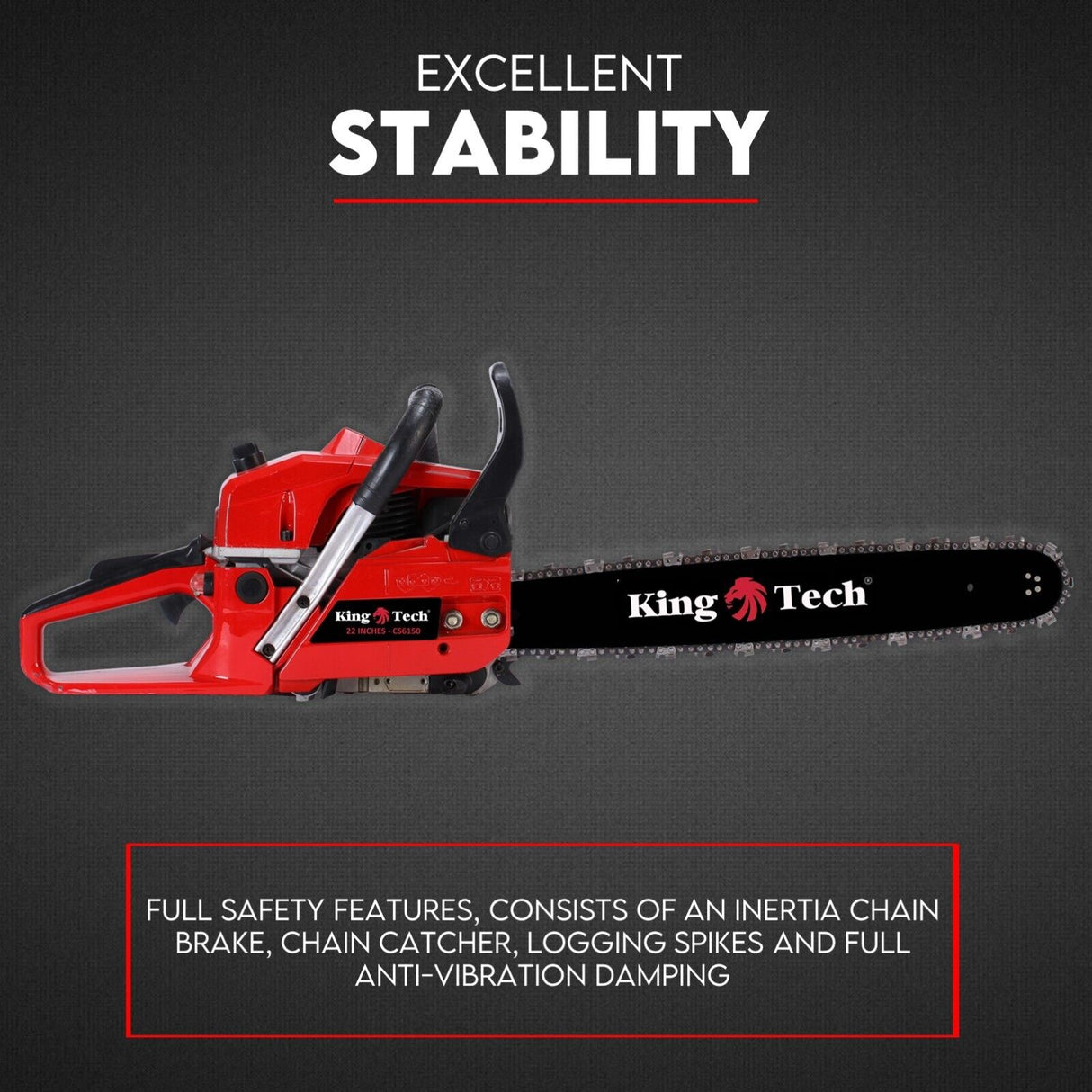 Commercial Petrol Chainsaw 22 Bar Tree Pruning Top Handle Chain Saw