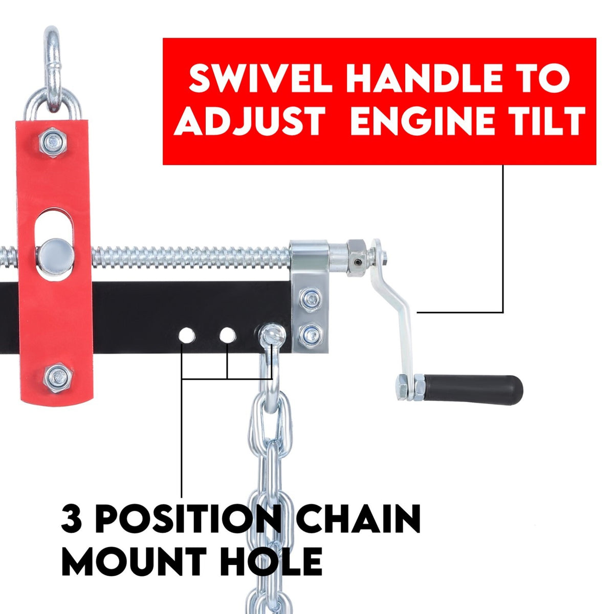 Engine Leveler Balancer Load Shop Crane Hoist Chain Lift Loading Leveller 2000lb - 907kg