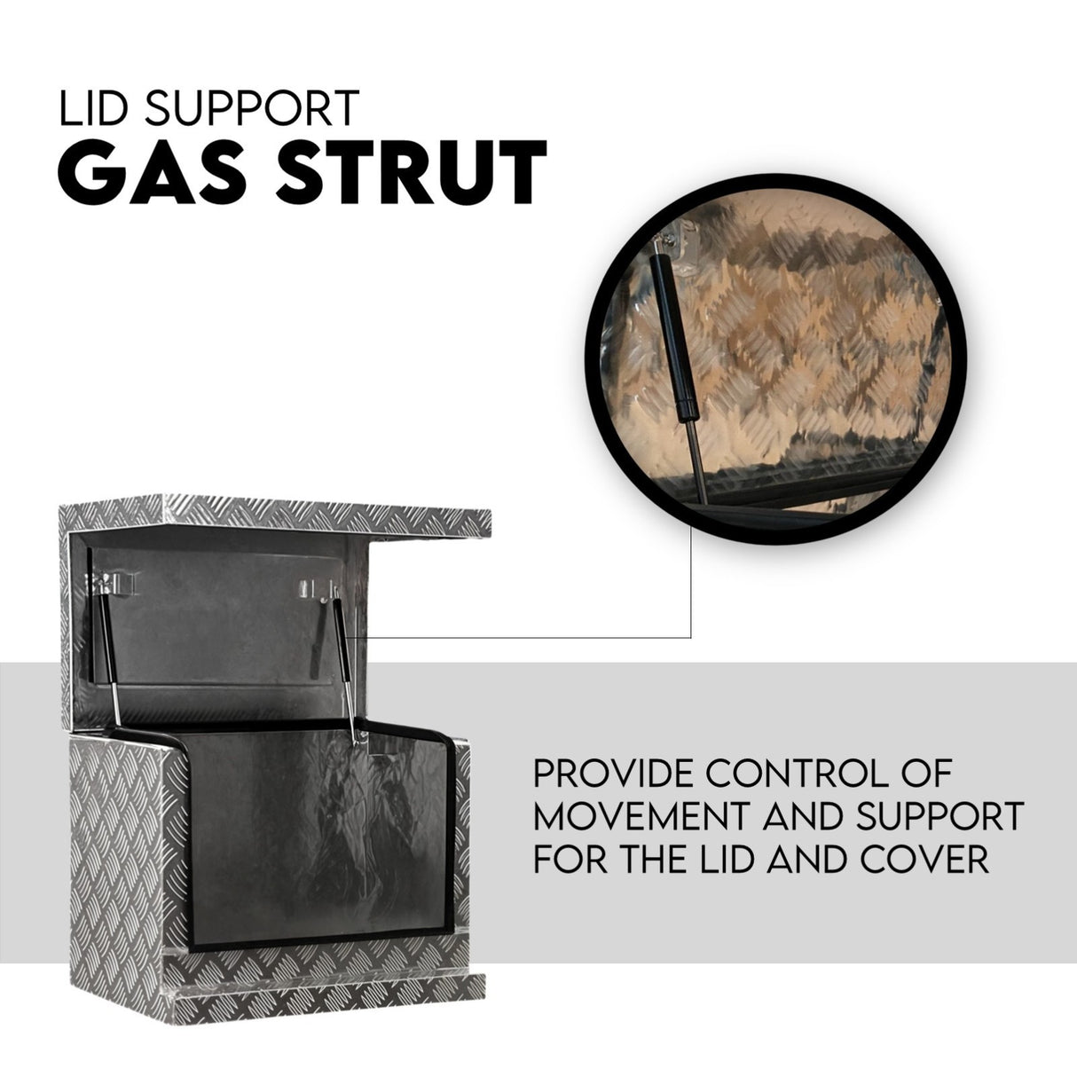 Aluminium Toolbox Ute Tool box Generator Trailer Truck Canopy 620x400x500