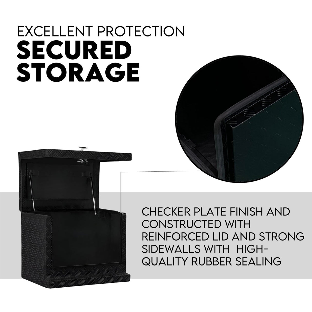 Aluminium Toolbox Ute Tool box Generator Trailer Canopy 620x400x500