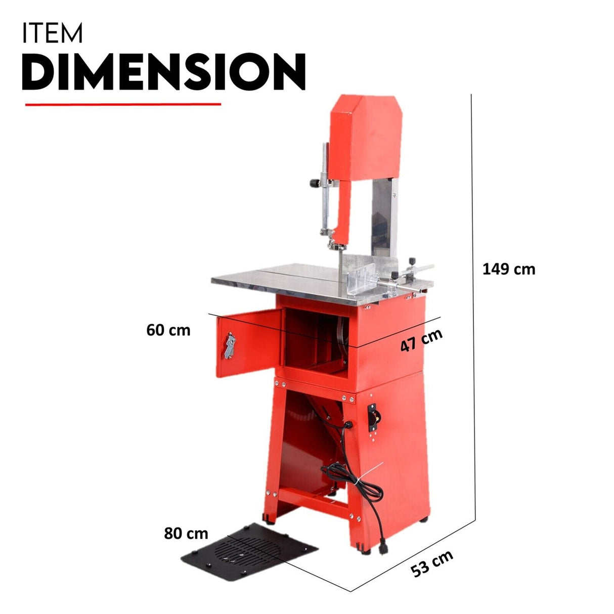 Meat Cutting Band Saw 10 meat mincer Bandsaw Sausage Filler Slicer Grinder