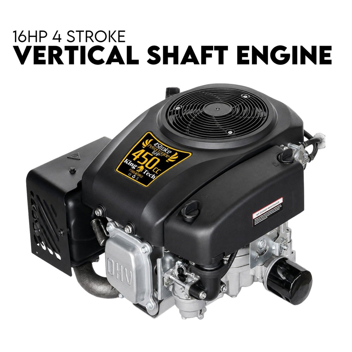 16HP Vertical Shaft Lawn Mower Engine Petrol 4 Stroke Ride on Motor OHV