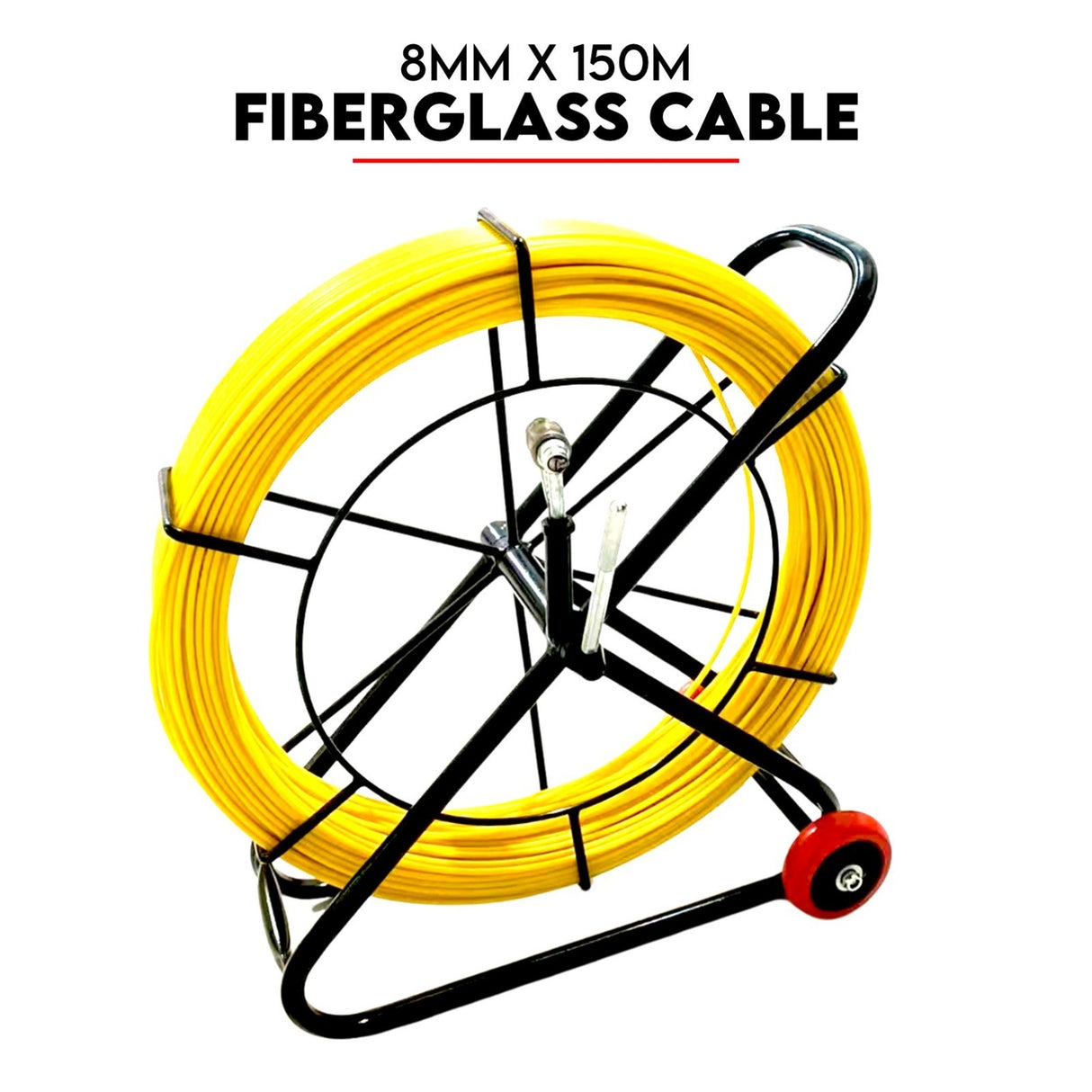 150M?8MM Fish Tape Puller Fiberglass Wire Cable Running Duct Rodder