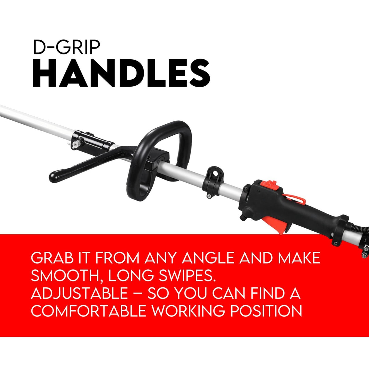 Whipper Snipper Straight Shaft Line Trimmer 31CC Pole Brush Cutter 4 STROKE