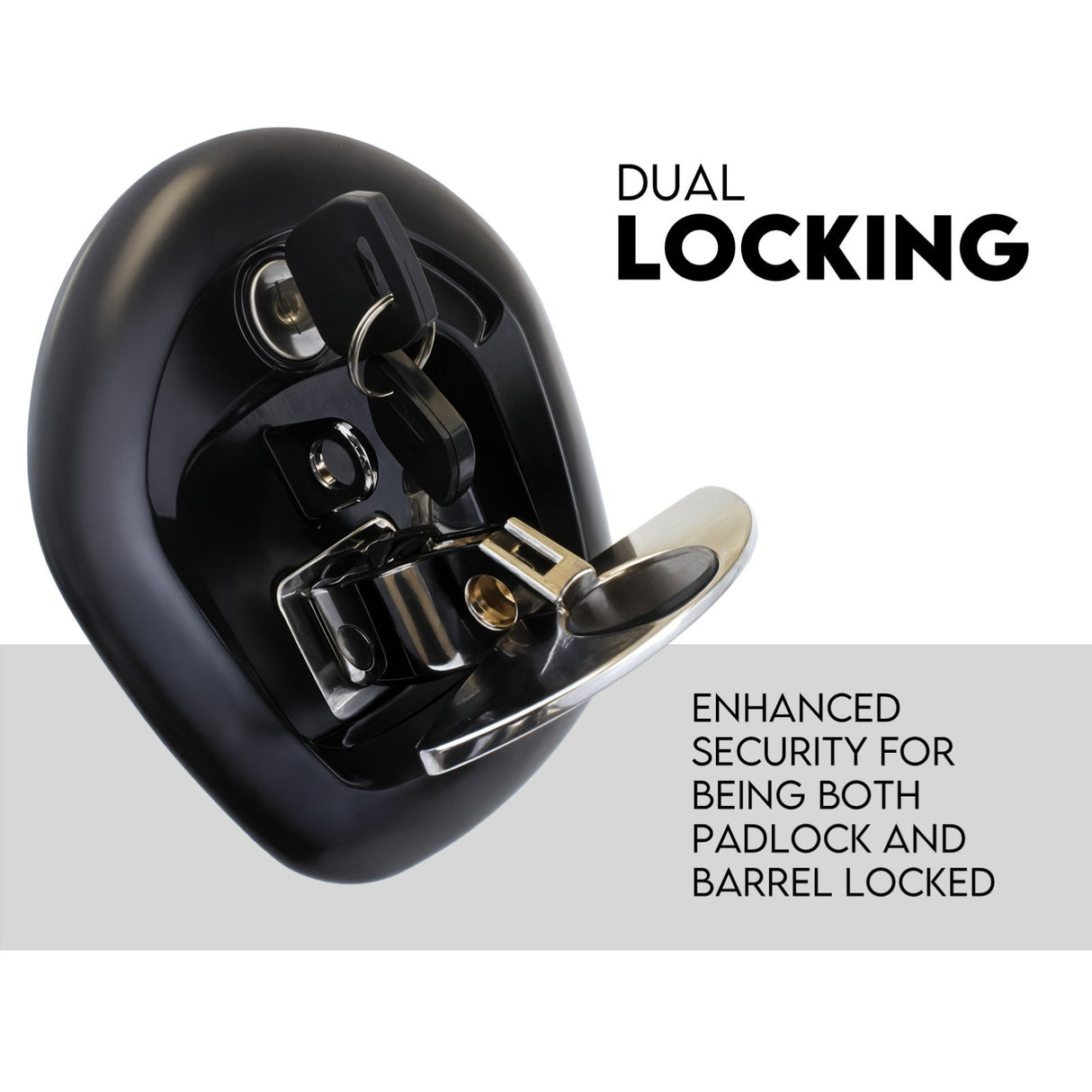 Whale Tail T Handle Lock Latch Compression Lock Trailer Toolbox Black Chrome