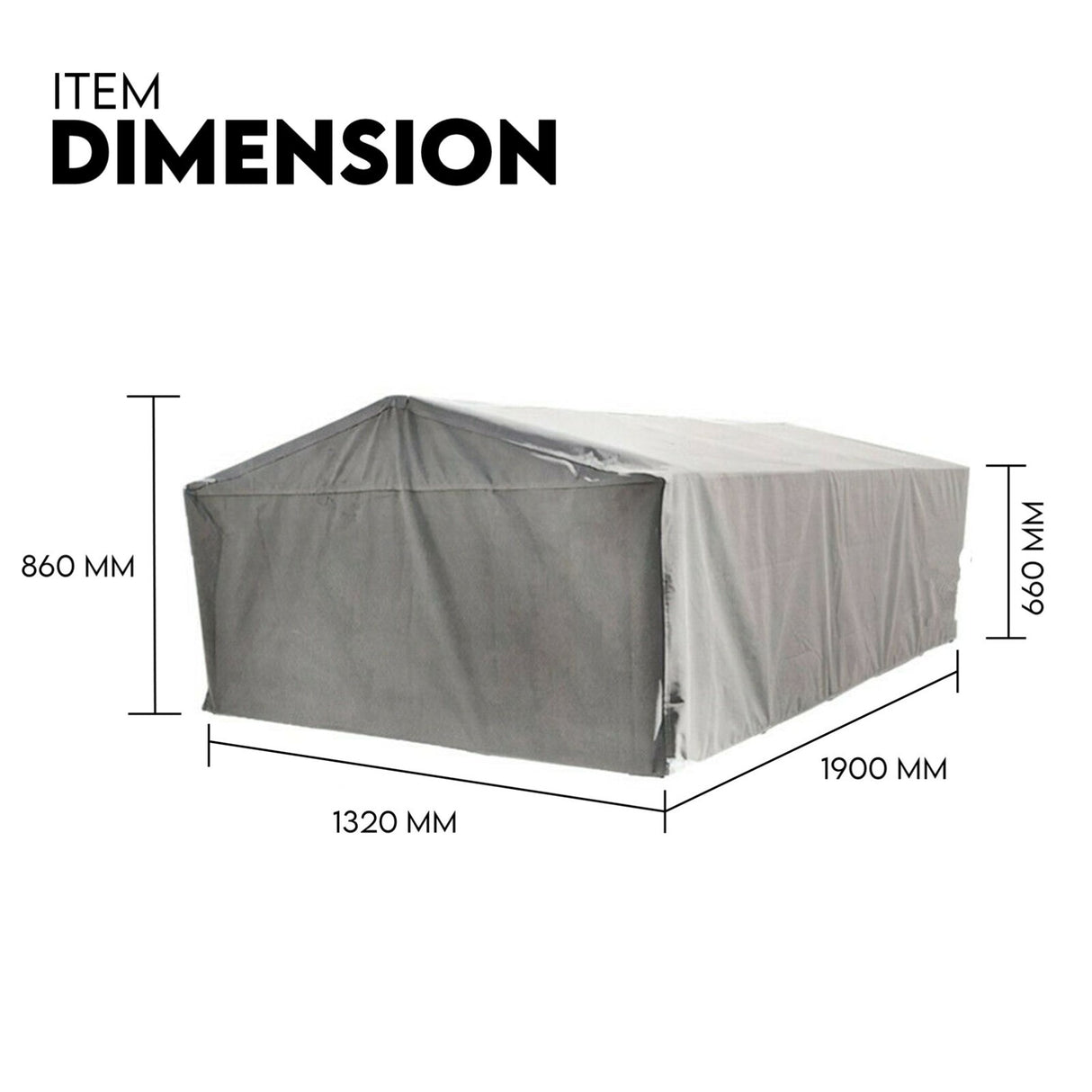 6X4 TRAILER CAGE CANVAS COVER (600mm) Heavy Duty Canvas Best Quality Waterproof