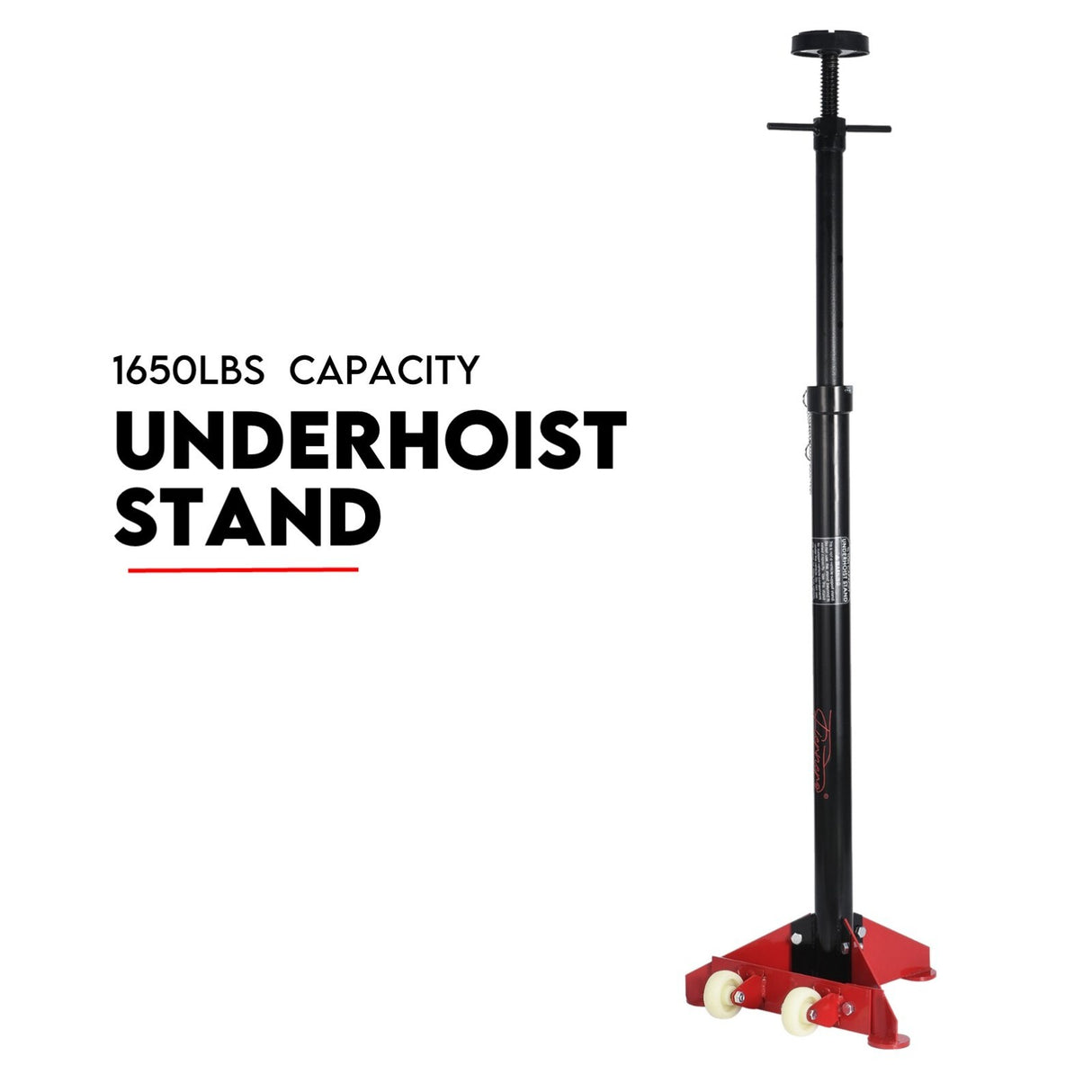 Under Hoist Stand 1650lbs 3/4Ton Movable Pole Jack Heavy Duty Support Car Lift
