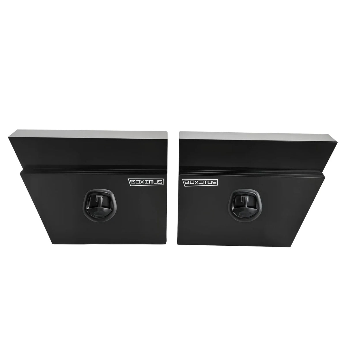 600mm Pair of Under Tray Tool Box Aluminium Undertray Underbody Toolbox Black