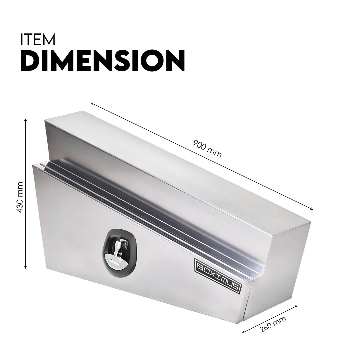 900mm Under Tray Tool Box Pair Aluminium Toolboxes Set Truck Undertray Underbody