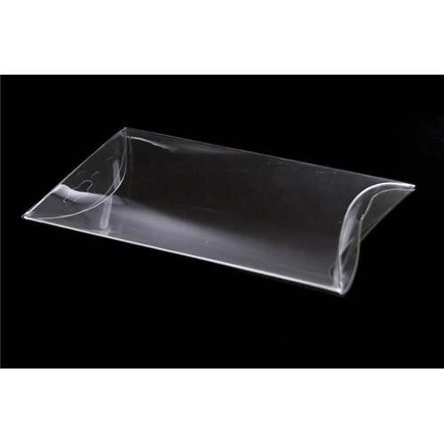 100 Clear PVC Pillow Gift Boxes - Perfect for Weddings, Jewelry, and Party Favors, 8cm x 5cm x 3cm