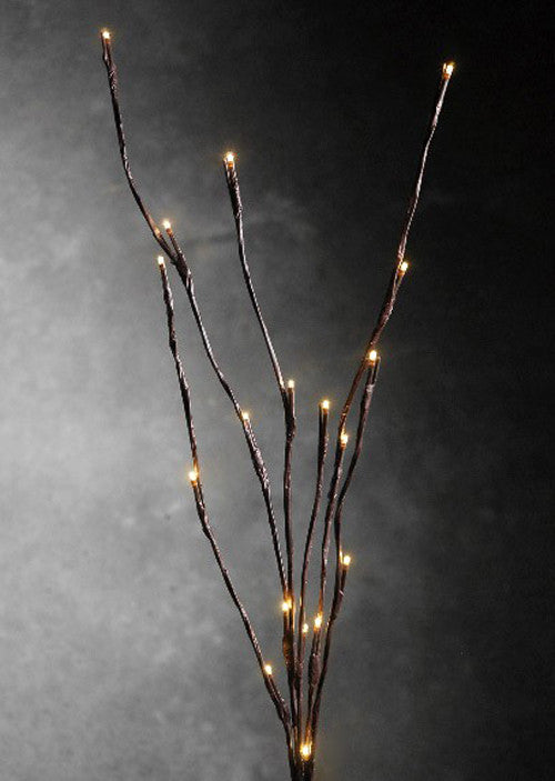 10-Pack Warm White LED Branch Fairy Lights - 50cm Height with 20 Adjustable Bulbs per Stem