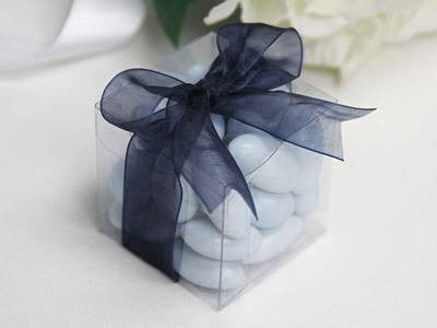 50 Pack of 6cm Clear PVC Folding Gift Boxes for Weddings, Jewelry, and Party Favors - Ideal for Candy, Chocolate, and Soap Packaging