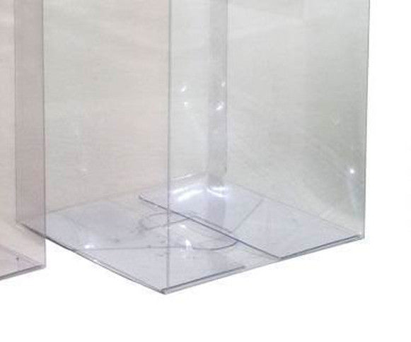 50 Pack of 9cm Sqaured Cube Gift Box - Product Showcase Clear Plastic Shop Display Storage Packaging Box