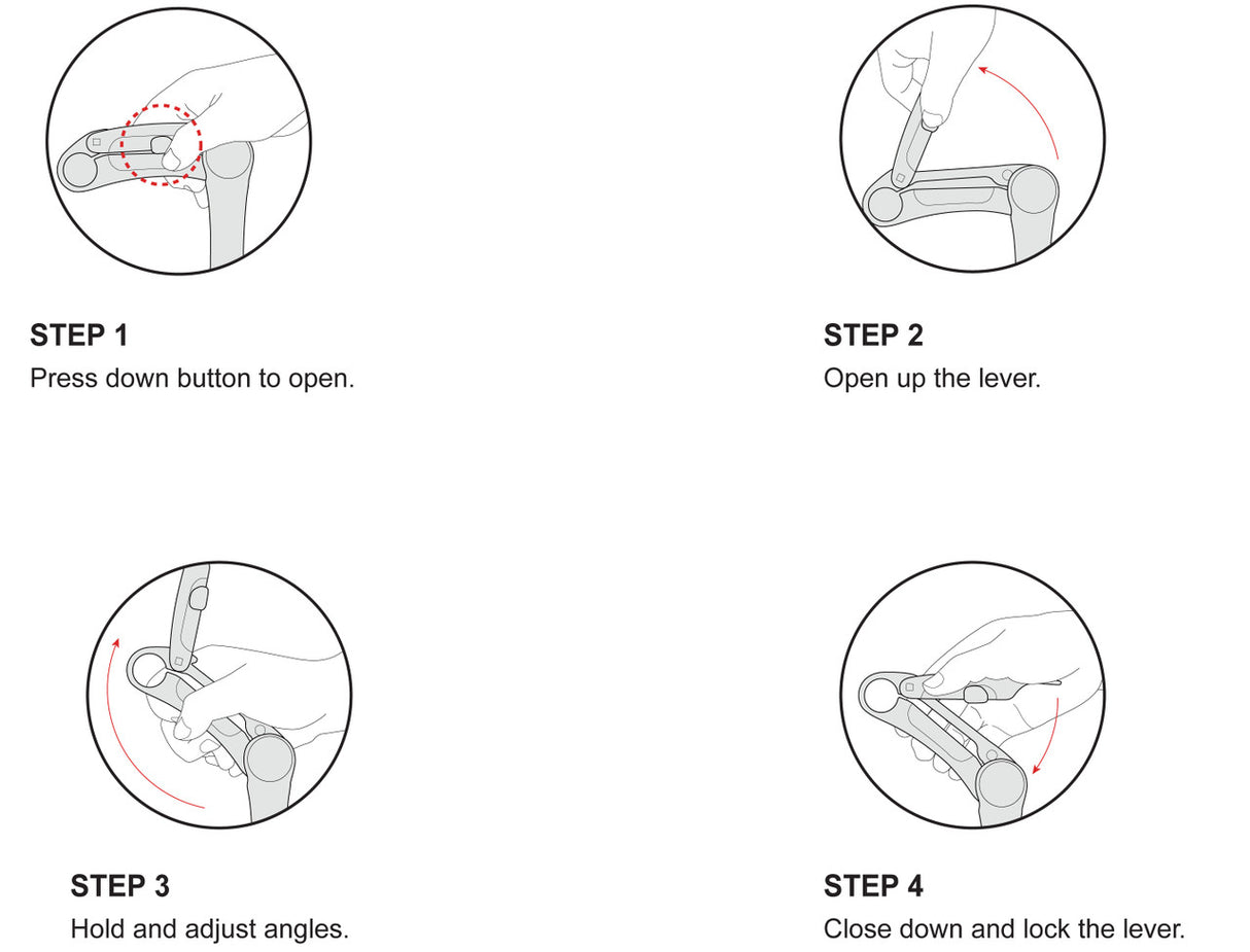 Satori EZ3 Adjustable Quill Stem for Mountain Bikes with Quick Release Mechanism