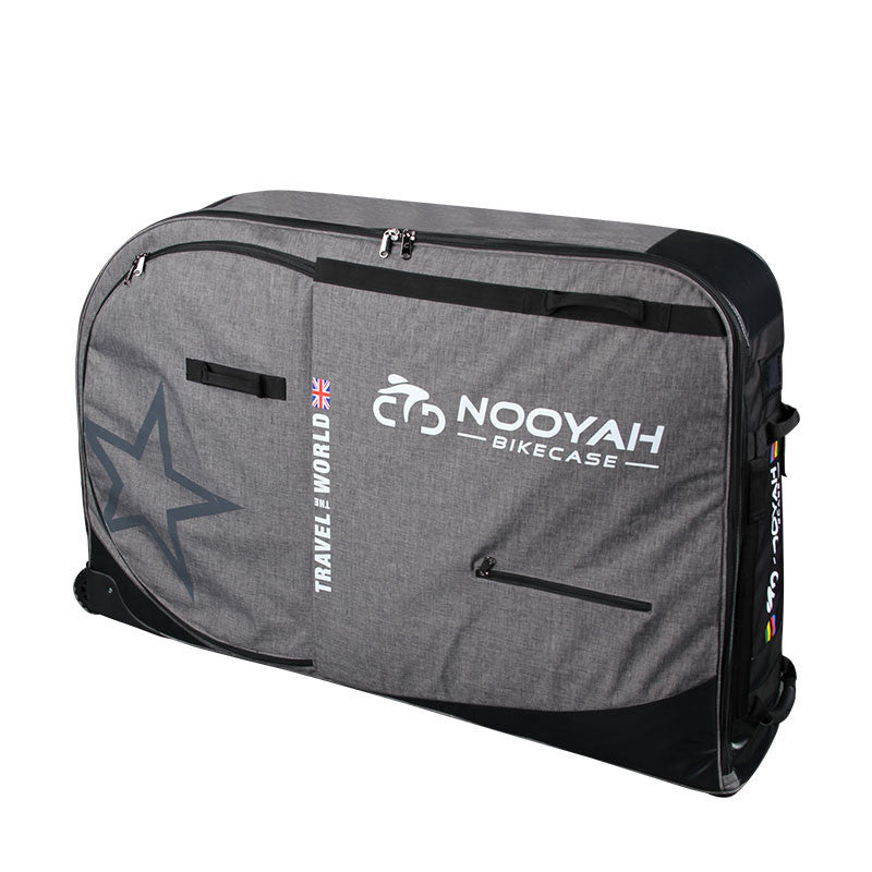 NOOYAH Bike Travel Bag Case Plane Boat Shipping Transport, Fits Cross Country All Mountain Bike, MTB