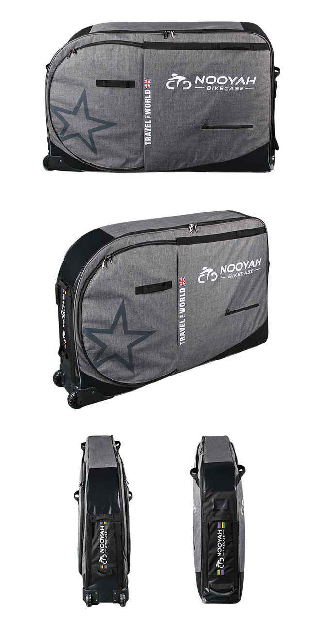 NOOYAH Bike Travel Bag Case Plane Boat Shipping Transport, Fits Cross Country All Mountain Bike, MTB