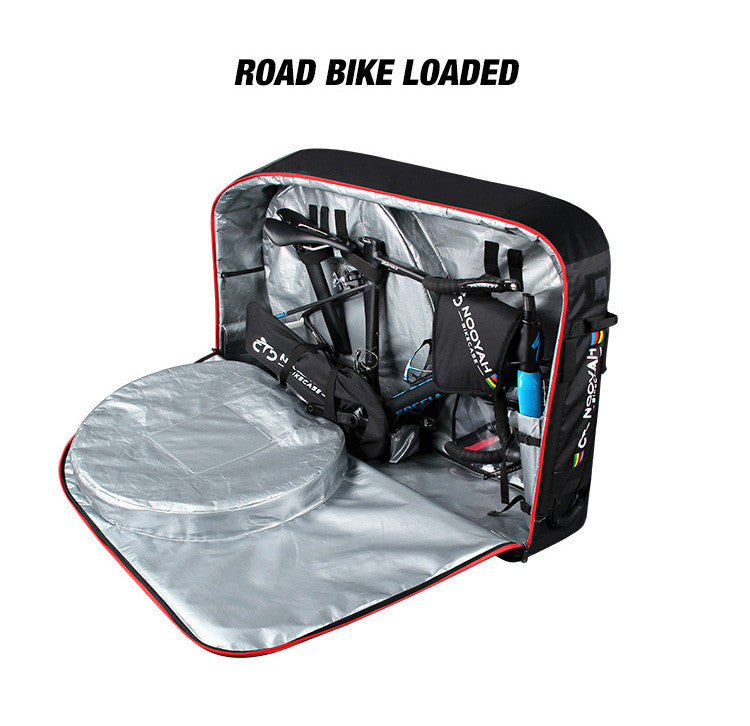 NOOYAH Bike Travel Bag Case Plane Boat Shipping Transport, Fits Cross Country All Mountain Bike, MTB