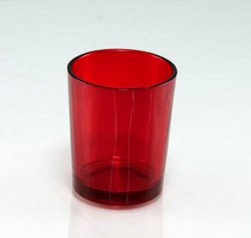 20 Pack Red Glass Votive Tealight Candle Holders House Party Centerpiece Xmas Wedding Decor Glass Candlestick Party Decorations Bridal Valentines Event