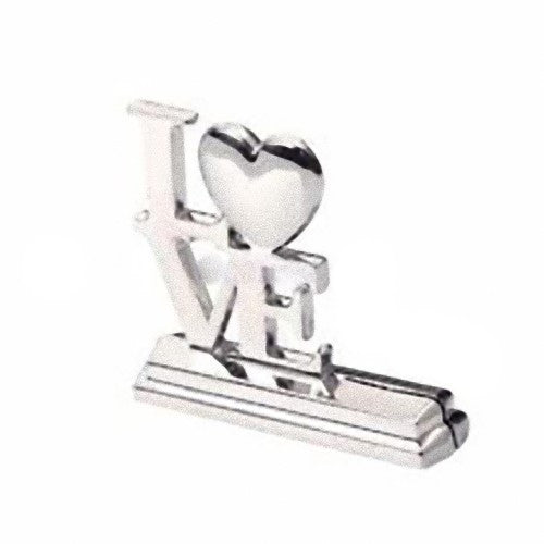 100 Pack of Silver LOVE Letter Wedding Name Card Holders - Perfect for Anniversary and Engagement Parties