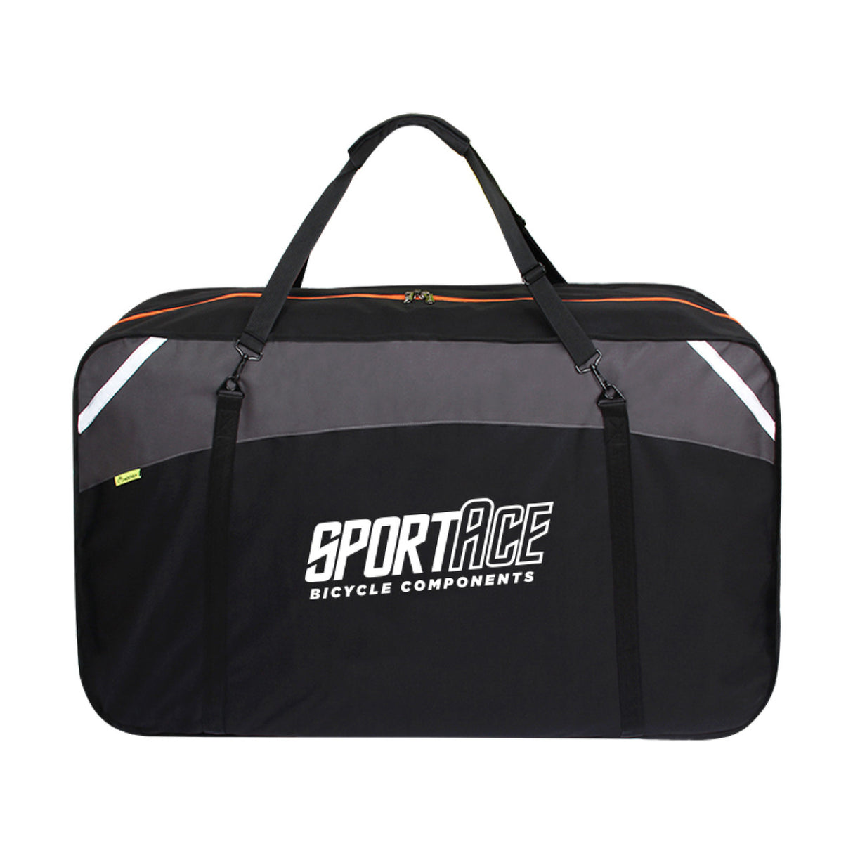 SPORTACE Portable Soft Shell Bike Travel Case - 120CM X 75CM - Universal Carrier for Mountain, Hybrid, BMX, and Road Bikes - Black