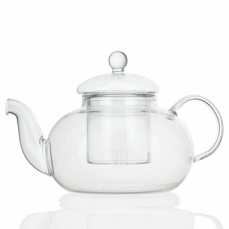 Elegant Gongfu Tea Ceremony Set - 6 Heat-Resistant Glass Cups with Infuser and Tealight Candle Warmer