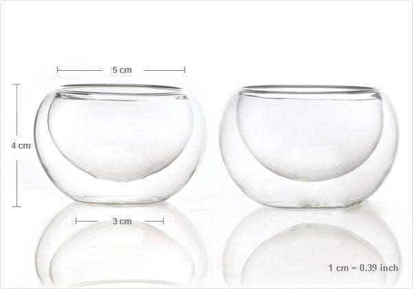 Elegant Gongfu Tea Ceremony Set - 6 Heat-Resistant Glass Cups with Infuser and Tealight Candle Warmer