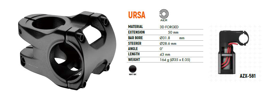 Satori URSA AICR 31.8mm Universal Cable Routing Stem for MTB